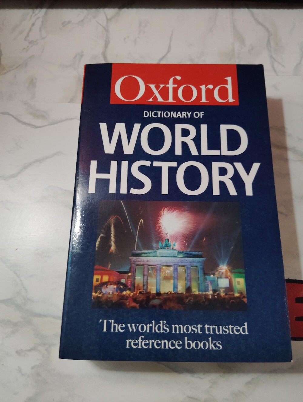 Oxford World History Dictionary — Blue and Red Cover